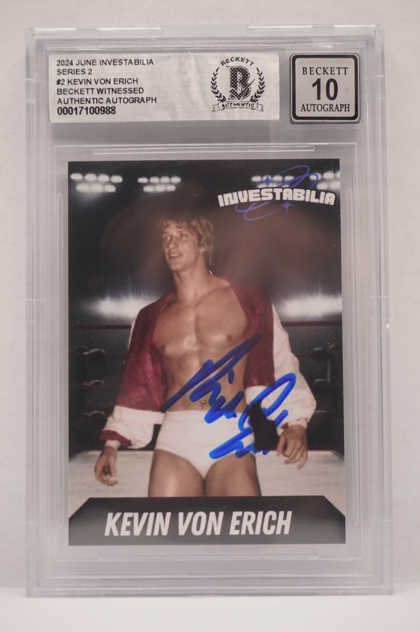 2024 JUNE INVESTABILIA SERIES 2 KEVIN VON ERICH #2 BGS AUTH. AUTO 10