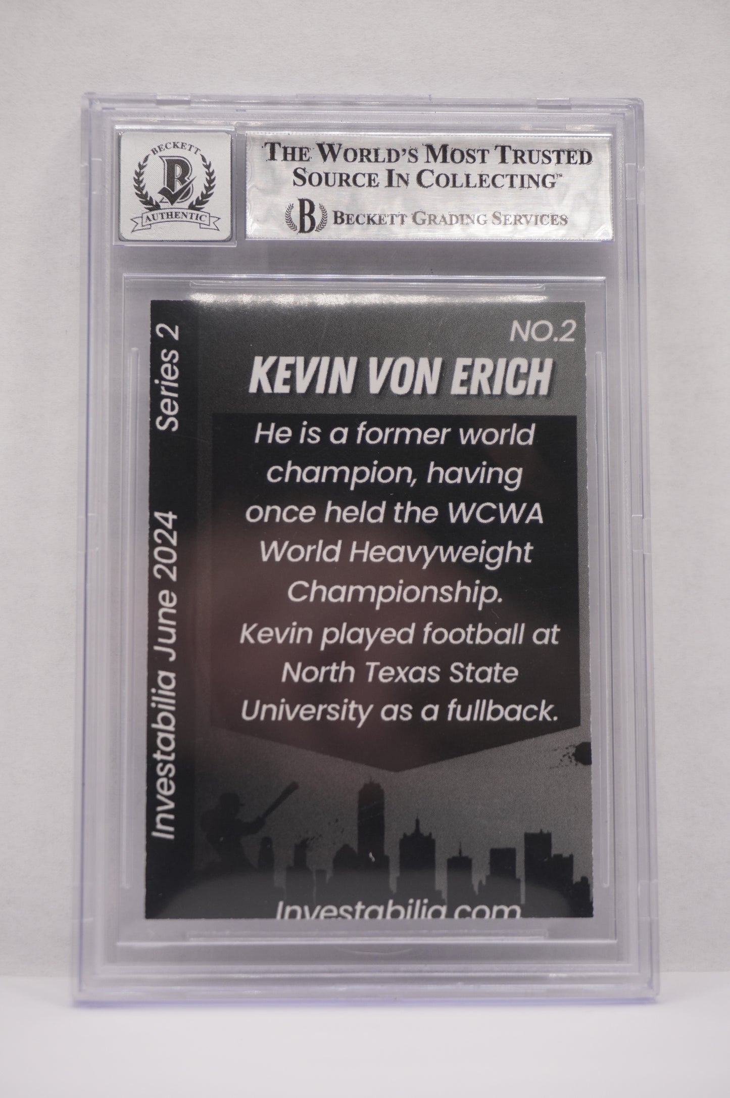 2024 JUNE INVESTABILIA SERIES 2 KEVIN VON ERICH #2 BGS AUTH. AUTO 10