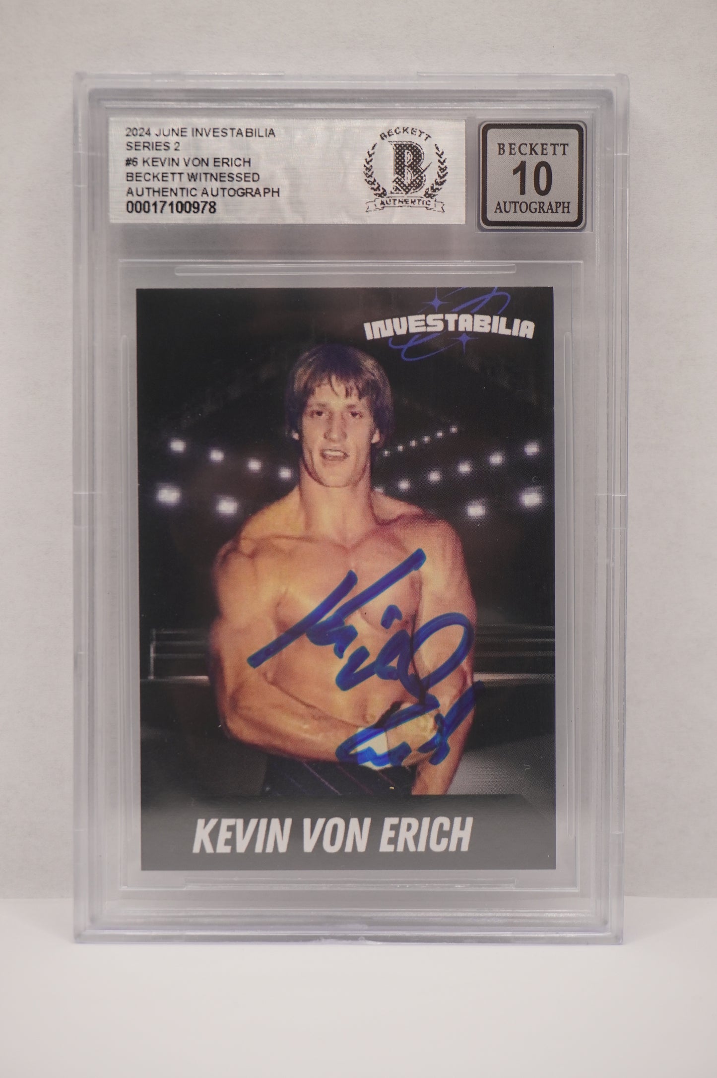2024 JUNE INVESTABILIA SERIES 2 KEVIN VON ERICH #6 BGS AUTH. AUTO 10