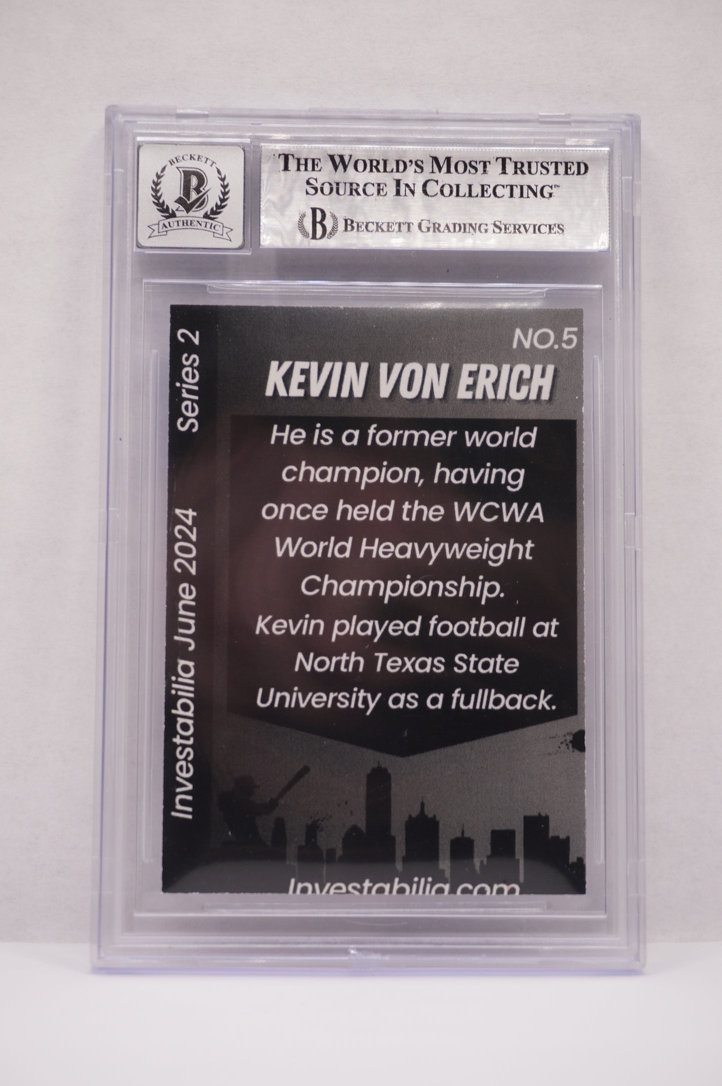 2024 JUNE INVESTABILIA SERIES 2 KEVIN VON ERICH #5 BGS AUTH. AUTO