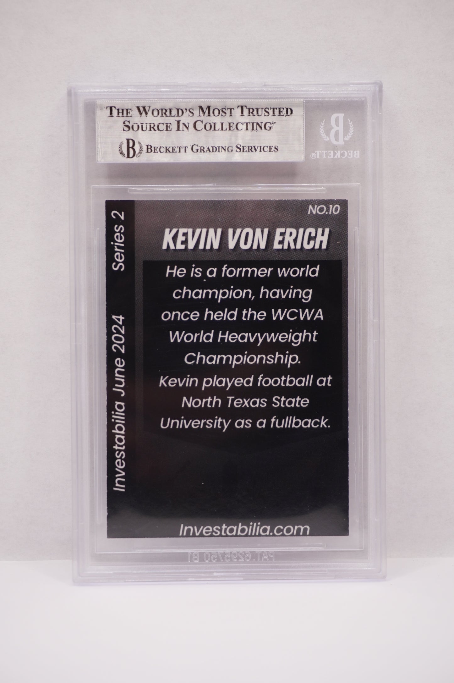 2024 JUNE INVESTABILIA SERIES 2 KEVIN VON ERICH #10 BGS AUTH. AUTO