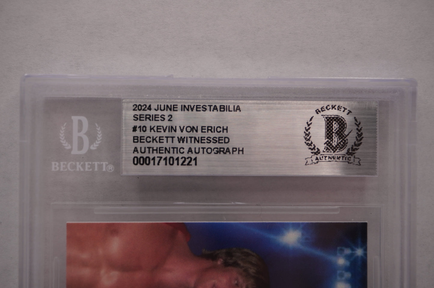 2024 JUNE INVESTABILIA SERIES 2 KEVIN VON ERICH #10 BGS AUTH. AUTO