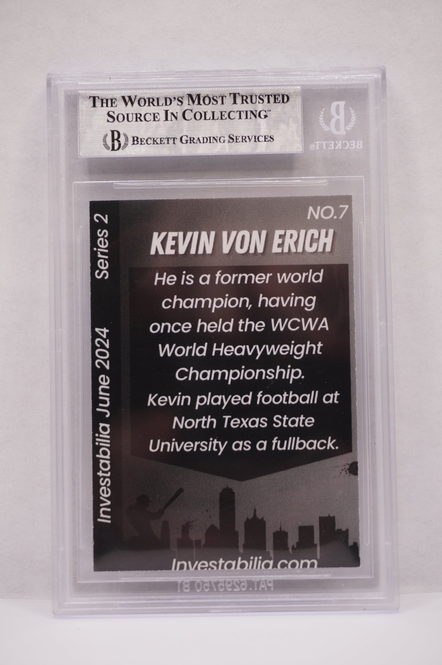 2024 JUNE INVESTABILIA SERIES 2 KEVIN VON ERICH #7 BGS AUTH. AUTO