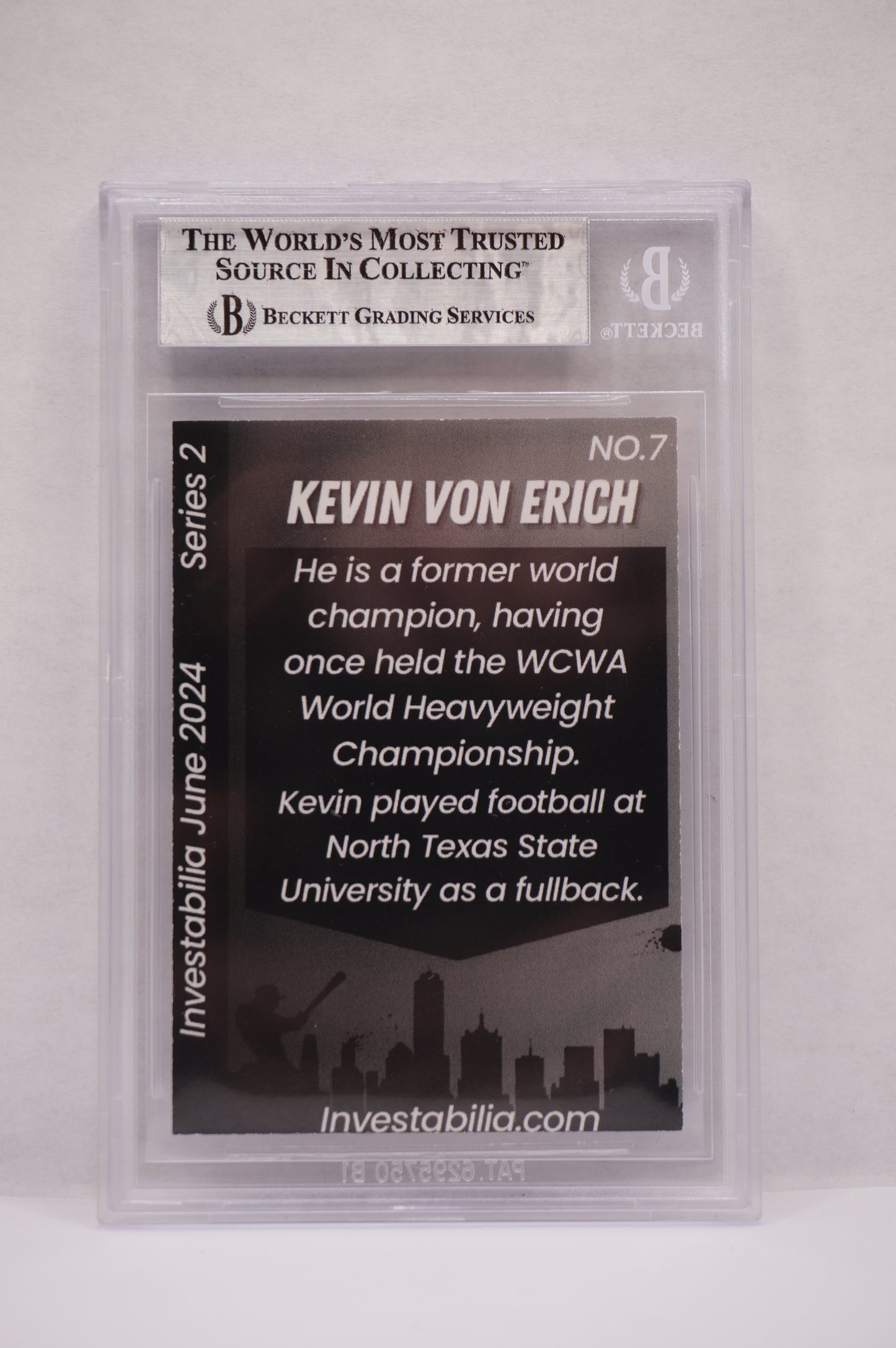 2024 JUNE INVESTABILIA SERIES 2 KEVIN VON ERICH #7 BGS AUTH. AUTO