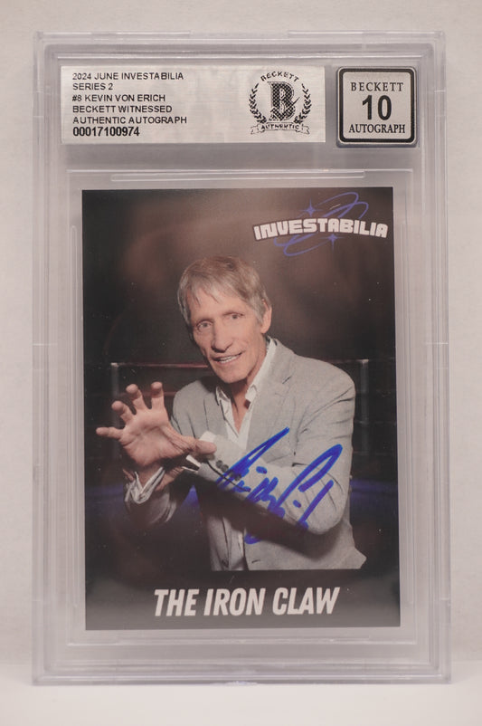 2024 JUNE INVESTABILIA SERIES 2 KEVIN VON ERICH #8 BGS AUTH. AUTO 10