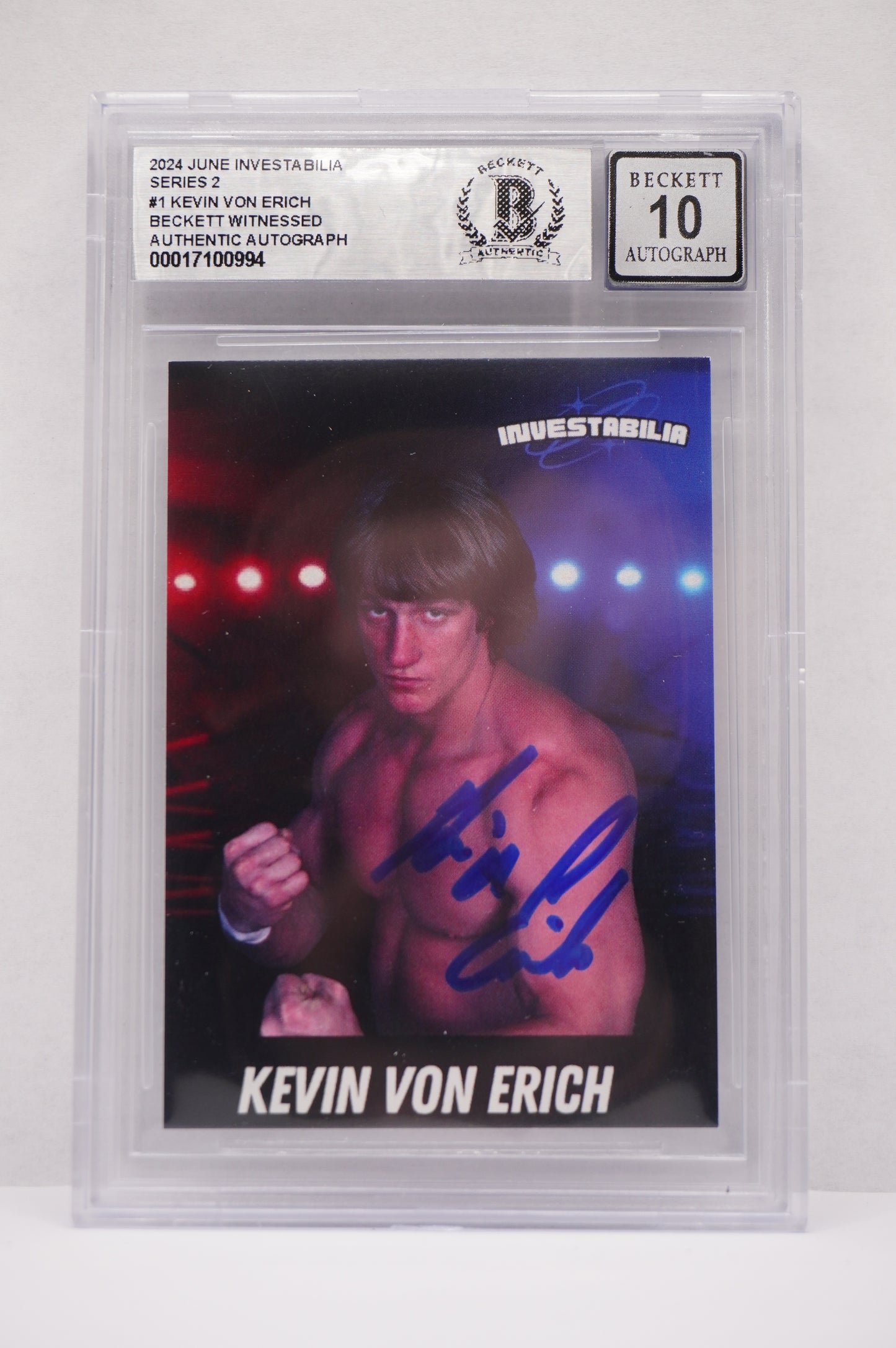 2024 JUNE INVESTABILIA SERIES 2 KEVIN VON ERICH #1 BGS AUTH. AUTO 10