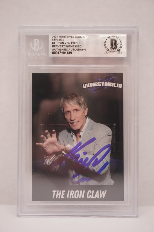 2024 JUNE INVESTABILIA SERIES 2 KEVIN VON ERICH #8 BGS AUTH. AUTO