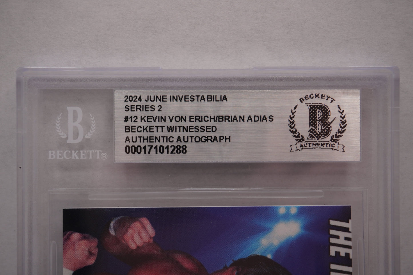 2024 JUNE INVESTABILIA SERIES 2 KEVIN VON ERICH #12 BGS AUTH. AUTO