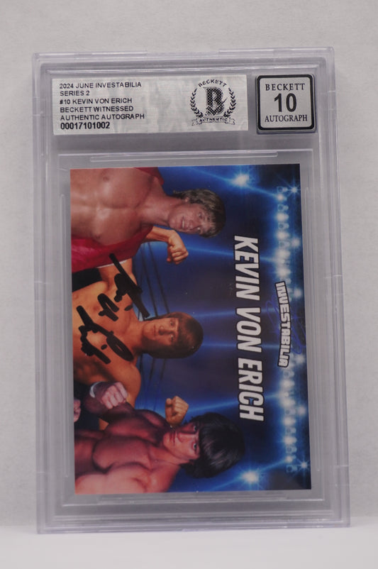 2024 JUNE INVESTABILIA SERIES 2 KEVIN VON ERICH #10 BGS AUTH. AUTO 10