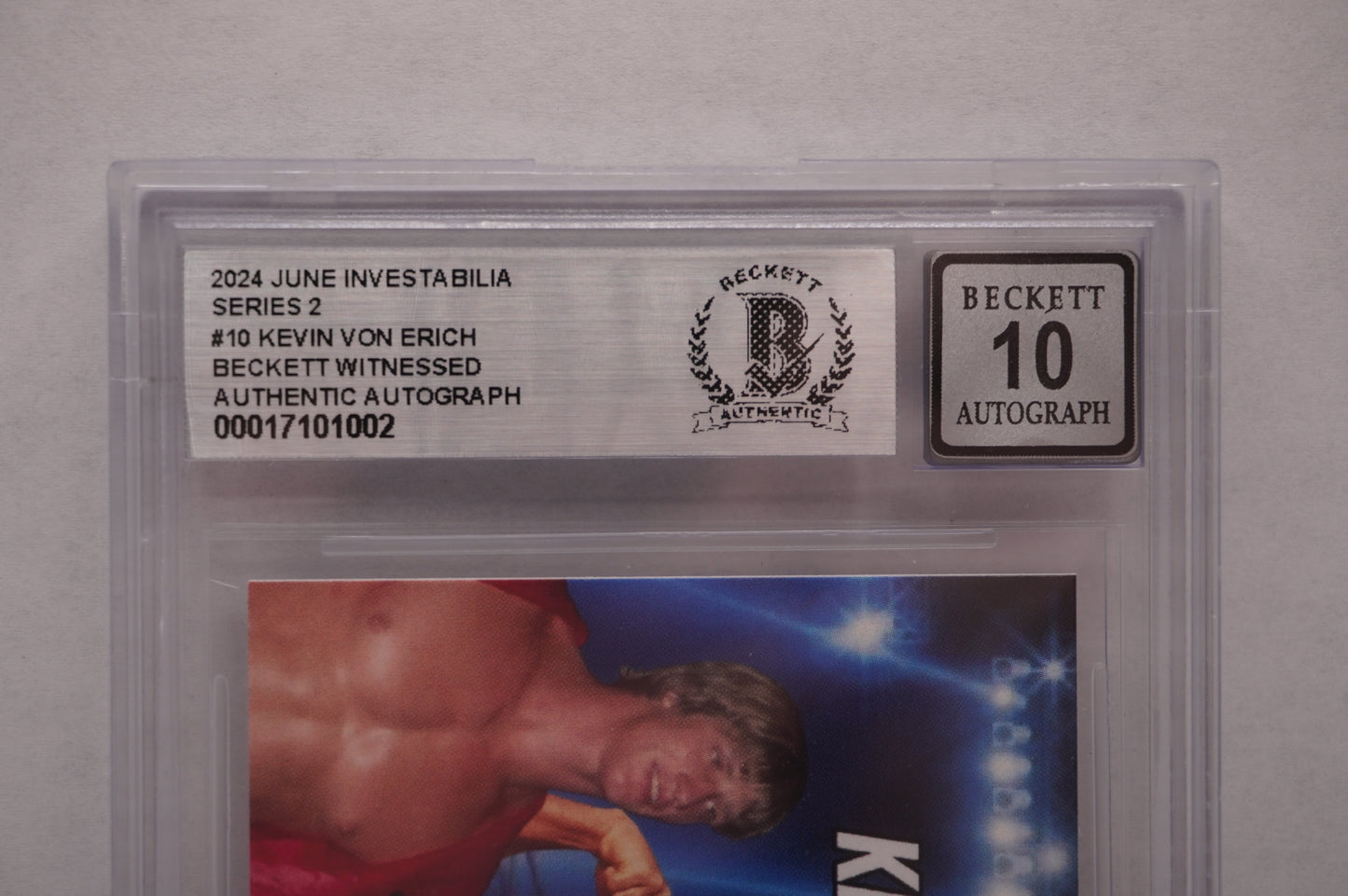 2024 JUNE INVESTABILIA SERIES 2 KEVIN VON ERICH #10 BGS AUTH. AUTO 10