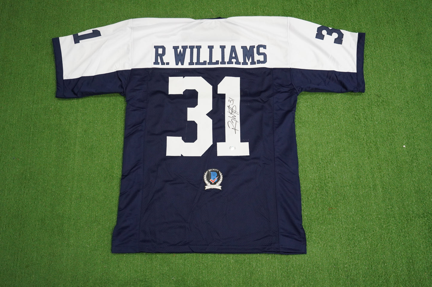 ROY WILLIAMS DALLAS COWBOYS SIGNED JERSEY Thanksgiving Game BAS COA