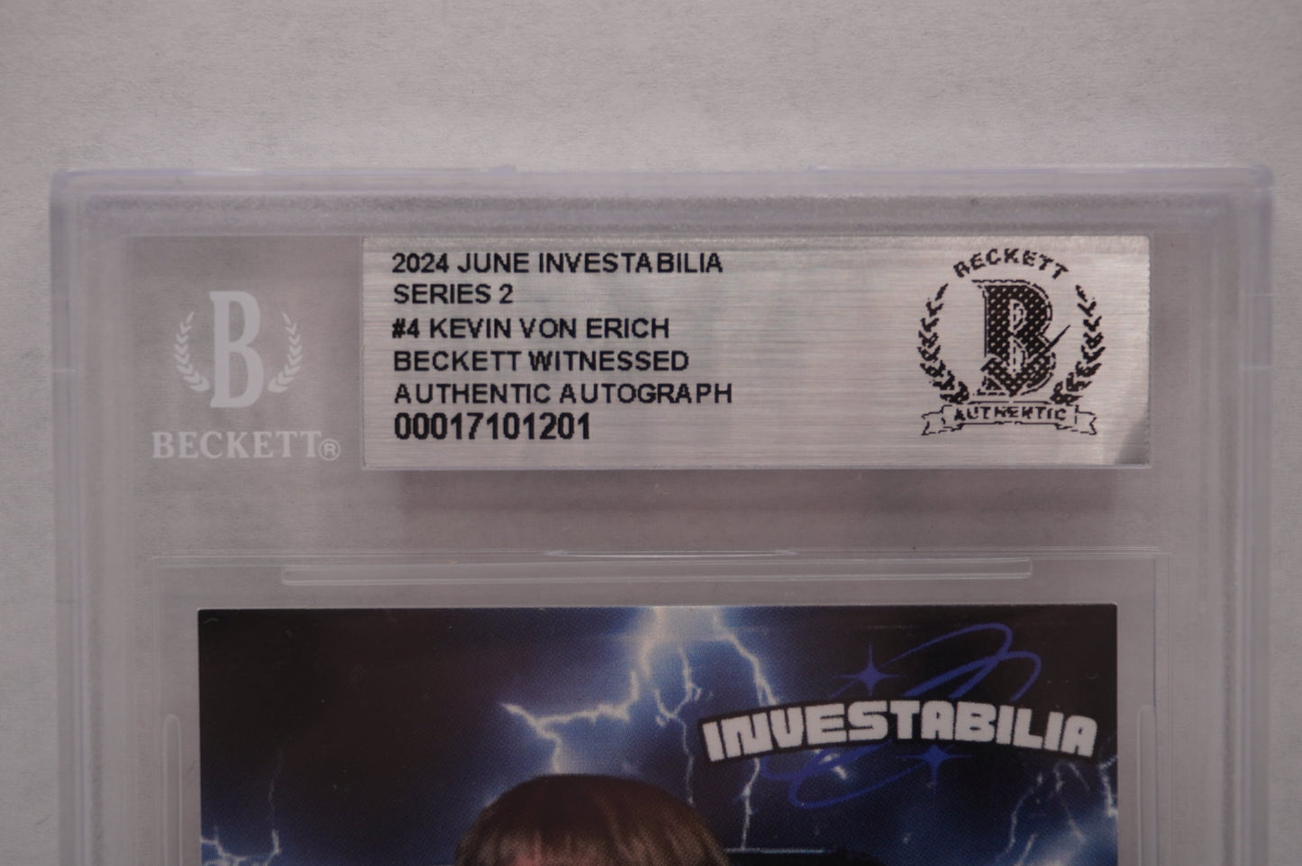 2024 JUNE INVESTABILIA SERIES 2 KEVIN VON ERICH #4 BGS AUTH. AUTO