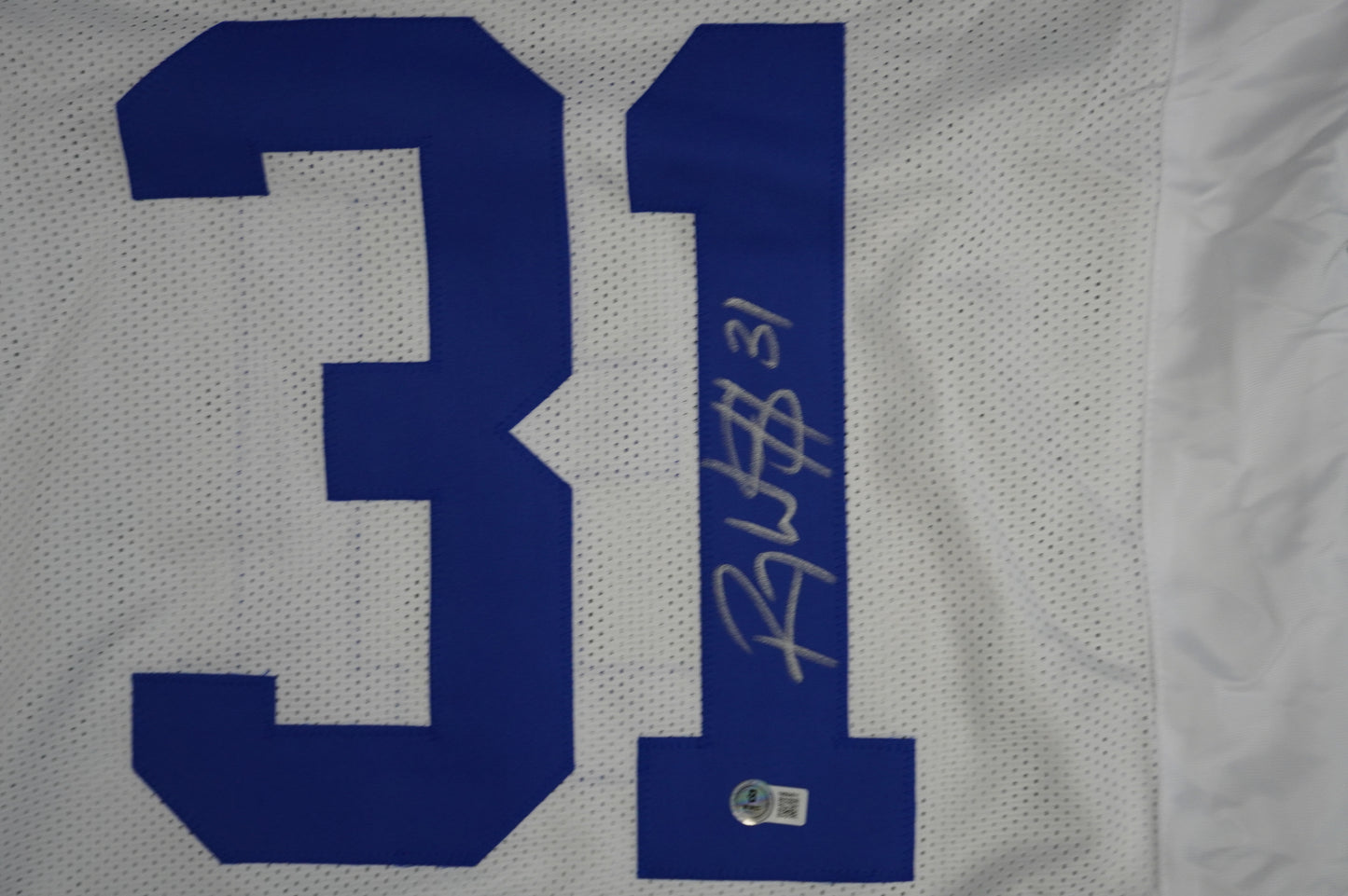 ROY WILLIAMS DALLAS COWBOYS SIGNED WHITE JERSEY BAS COA