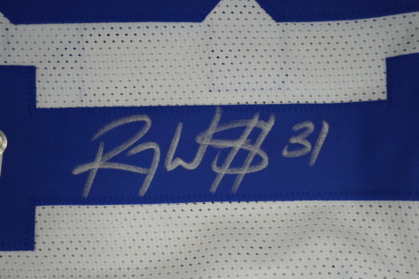 ROY WILLIAMS DALLAS COWBOYS SIGNED WHITE JERSEY BAS COA