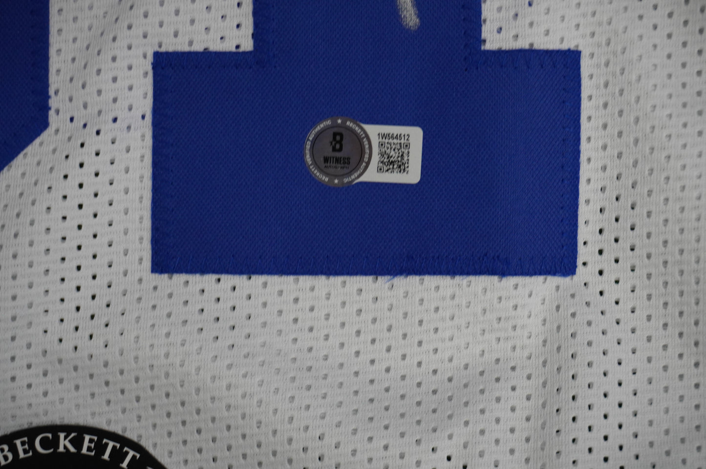 ROY WILLIAMS DALLAS COWBOYS SIGNED WHITE JERSEY BAS COA