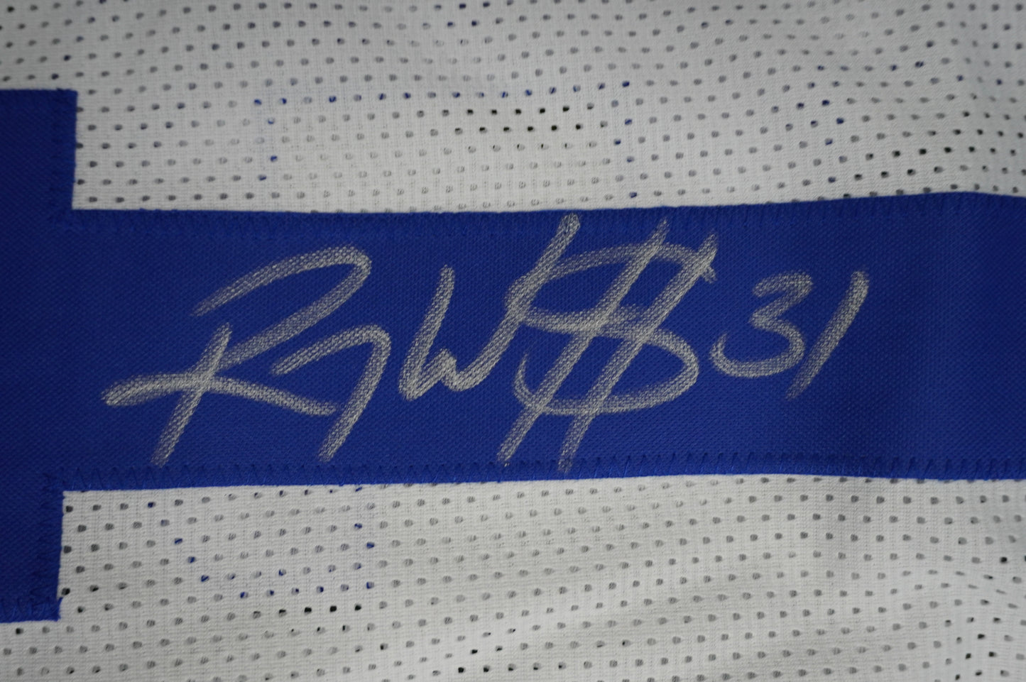 ROY WILLIAMS DALLAS COWBOYS SIGNED WHITE JERSEY BAS COA