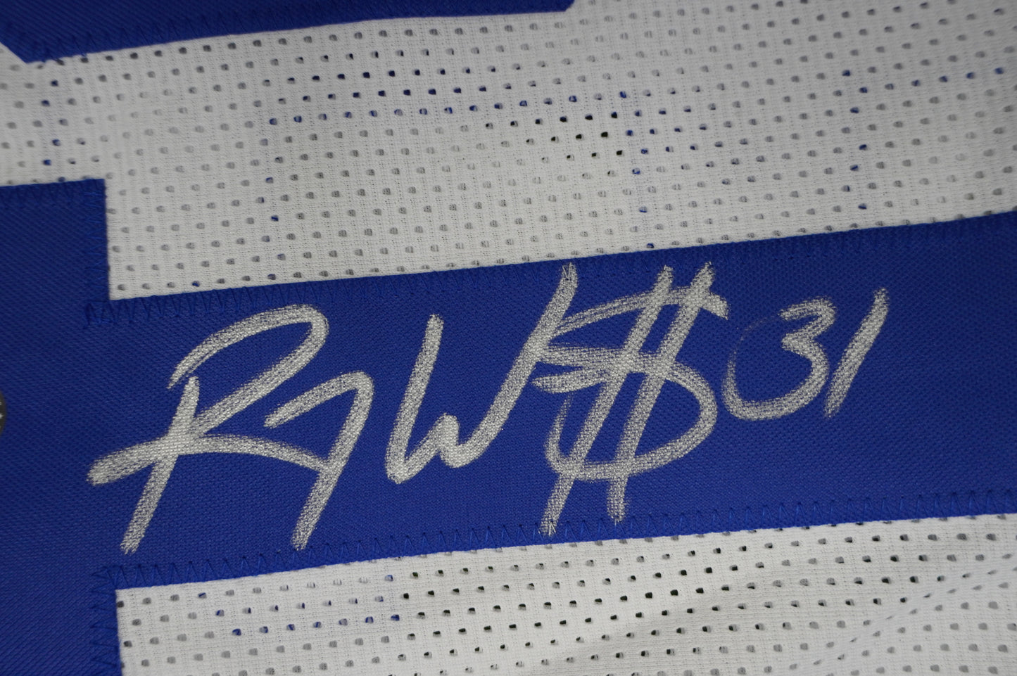 ROY WILLIAMS DALLAS COWBOYS SIGNED WHITE JERSEY BAS COA