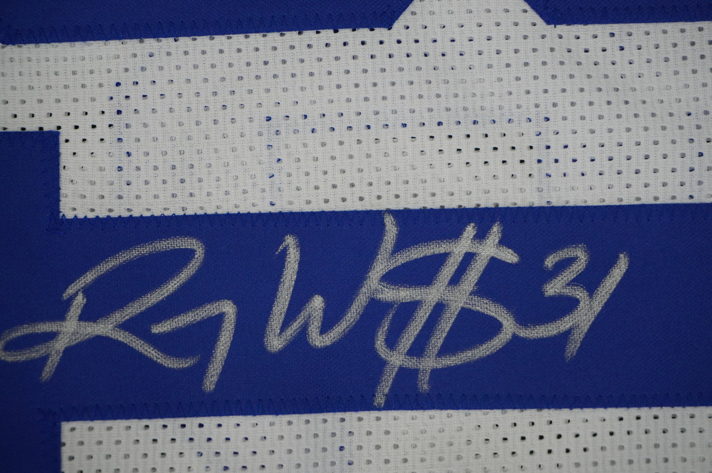 ROY WILLIAMS DALLAS COWBOYS SIGNED WHITE JERSEY BAS COA
