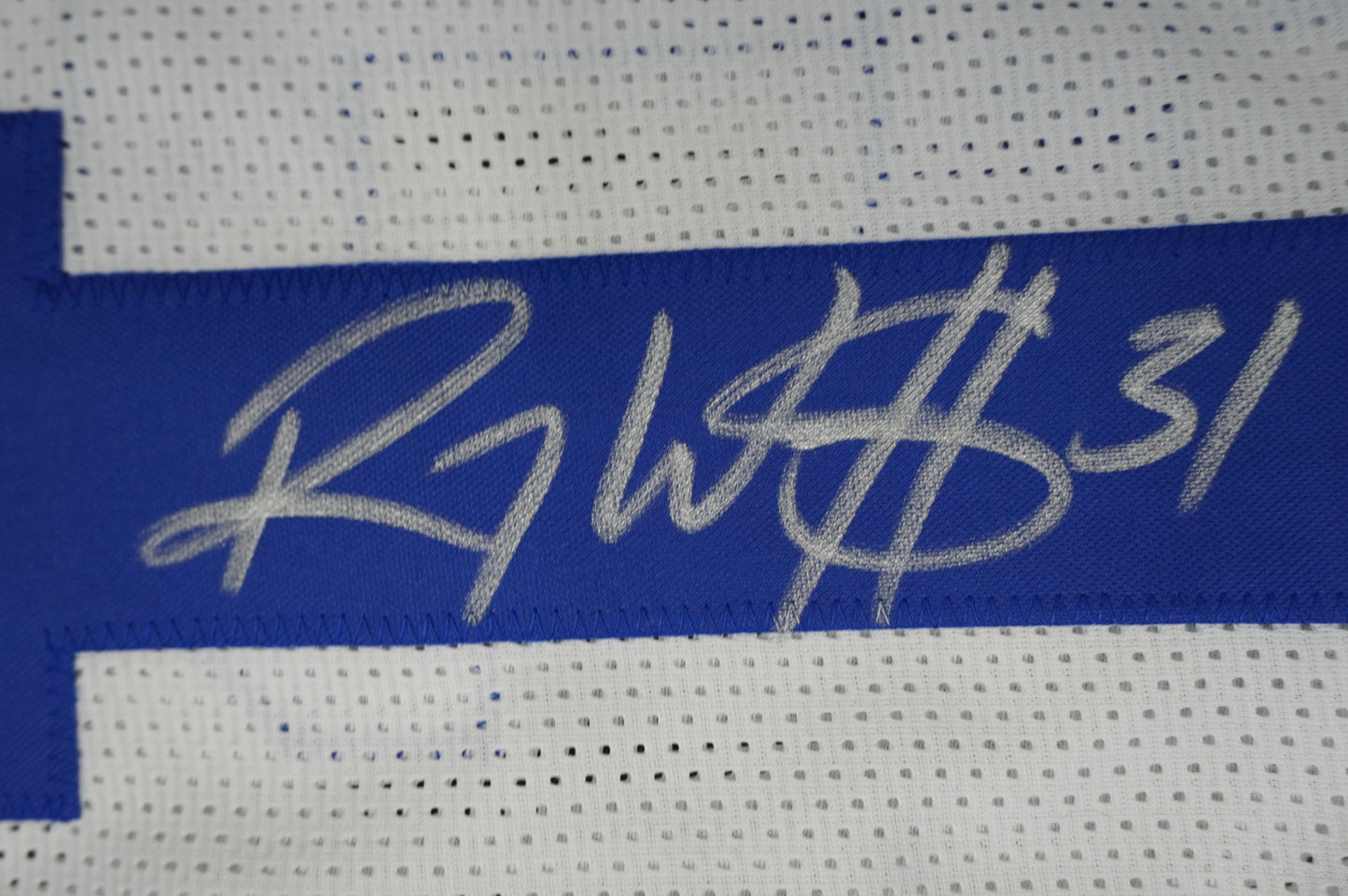 ROY WILLIAMS DALLAS COWBOYS SIGNED WHITE JERSEY BAS COA