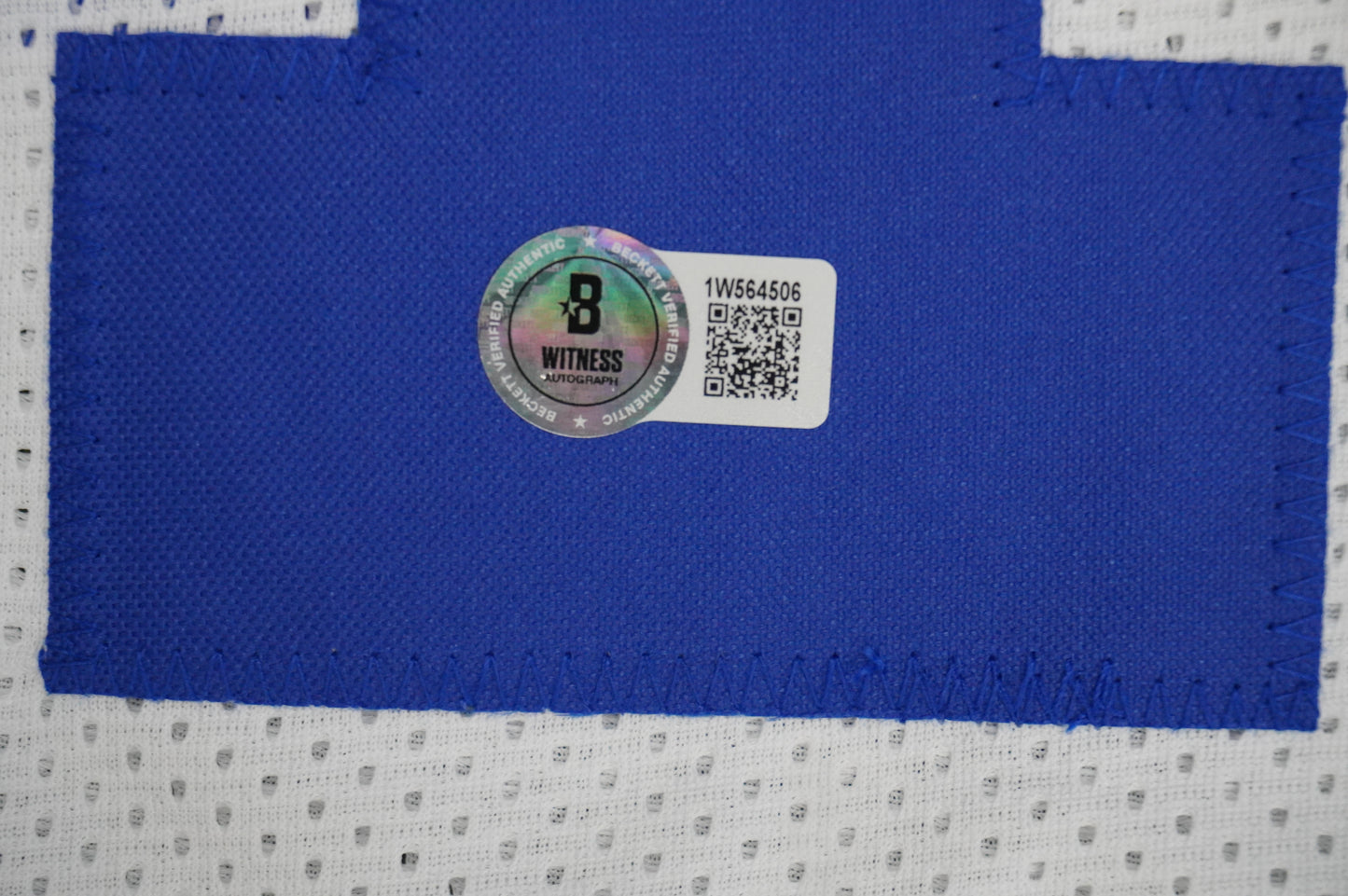 ROY WILLIAMS DALLAS COWBOYS SIGNED WHITE JERSEY BAS COA