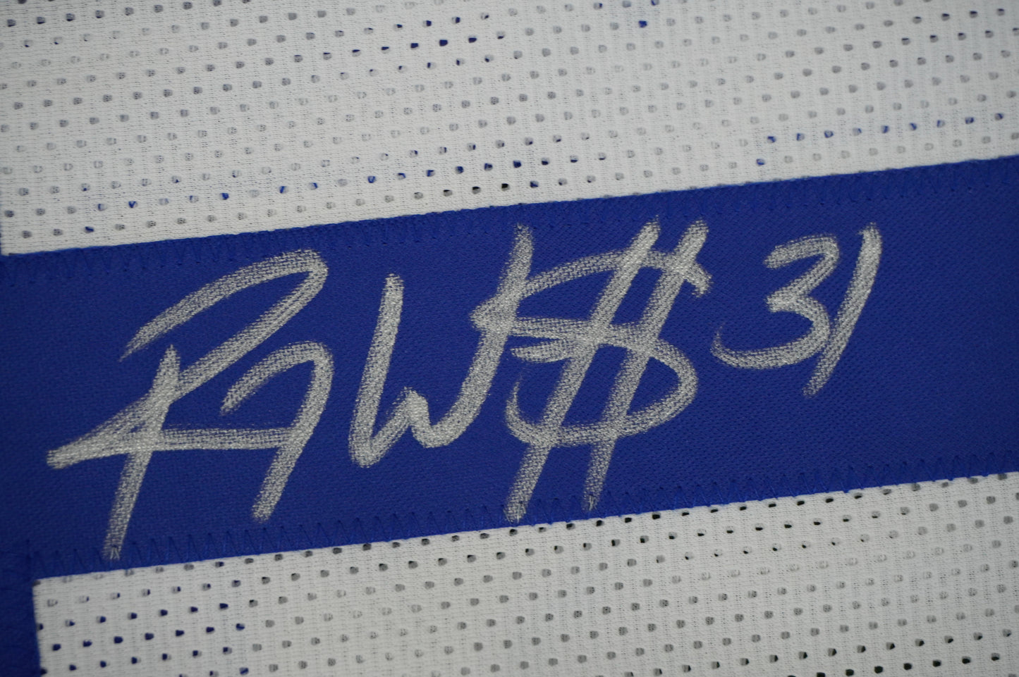 ROY WILLIAMS DALLAS COWBOYS SIGNED WHITE JERSEY BAS COA