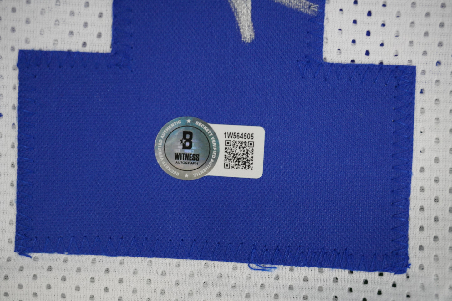 ROY WILLIAMS DALLAS COWBOYS SIGNED WHITE JERSEY BAS COA