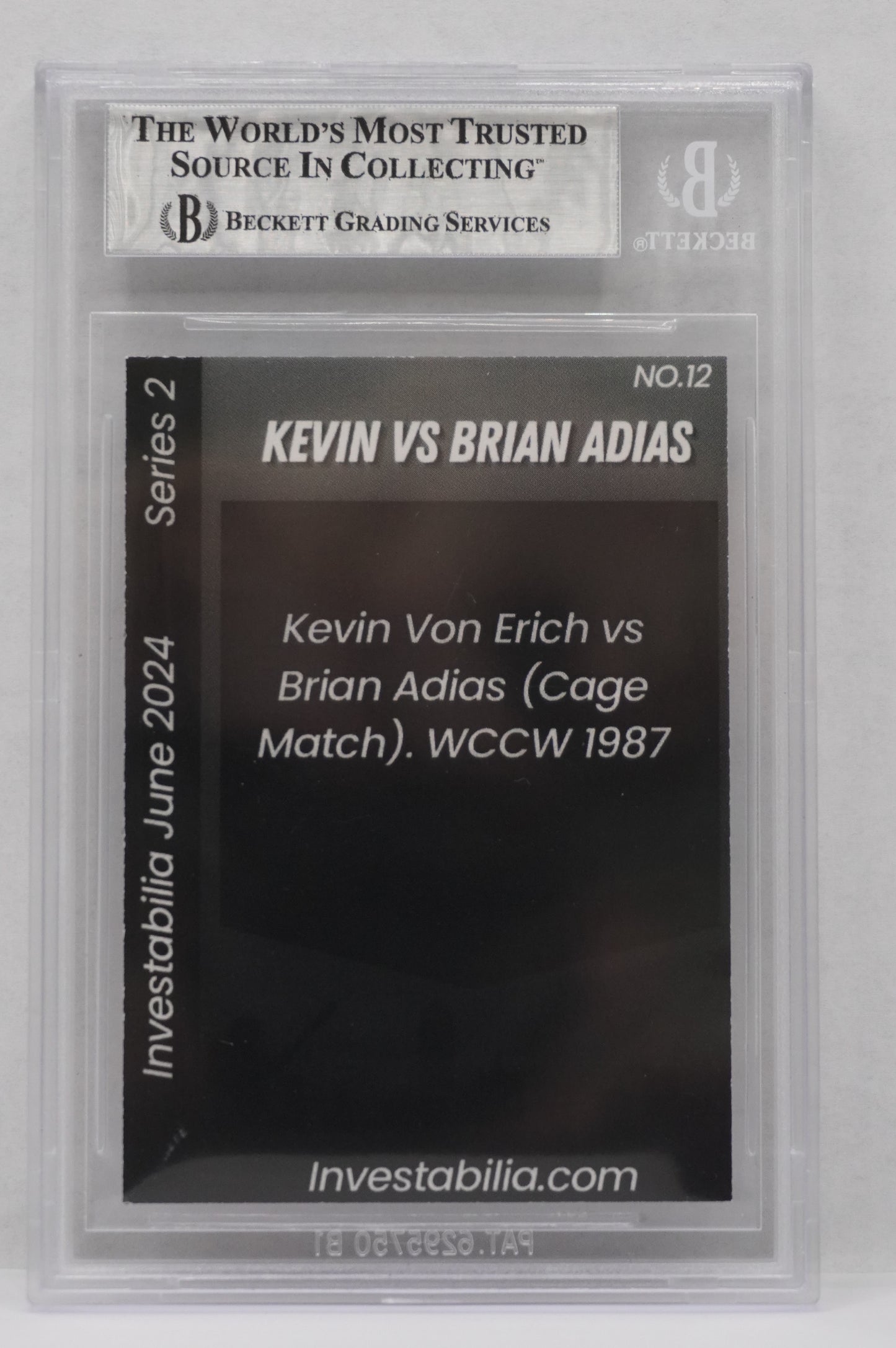2024 JUNE INVESTABILIA SERIES 2 KEVIN VON ERICH #12 BGS AUTH. AUTO