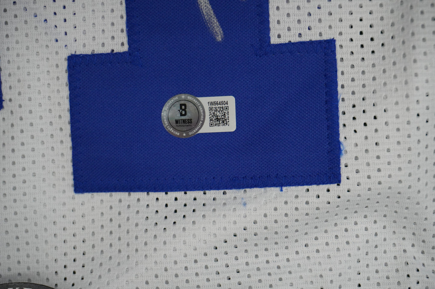 ROY WILLIAMS DALLAS COWBOYS SIGNED WHITE JERSEY BAS COA