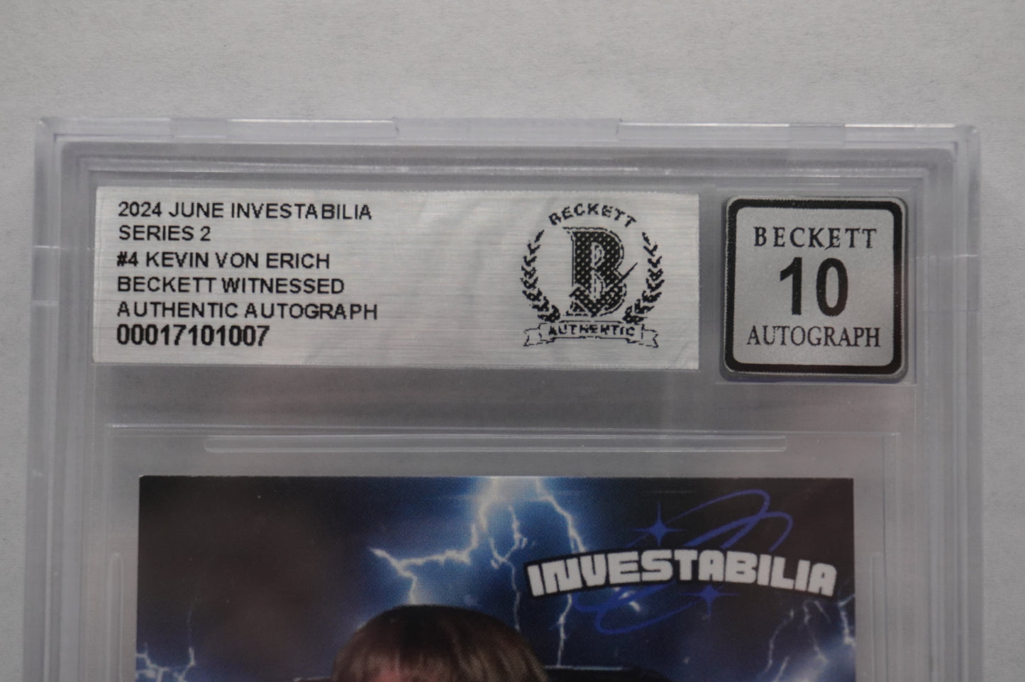 2024 JUNE INVESTABILIA SERIES 2 KEVIN VON ERICH #4 BGS AUTH. AUTO