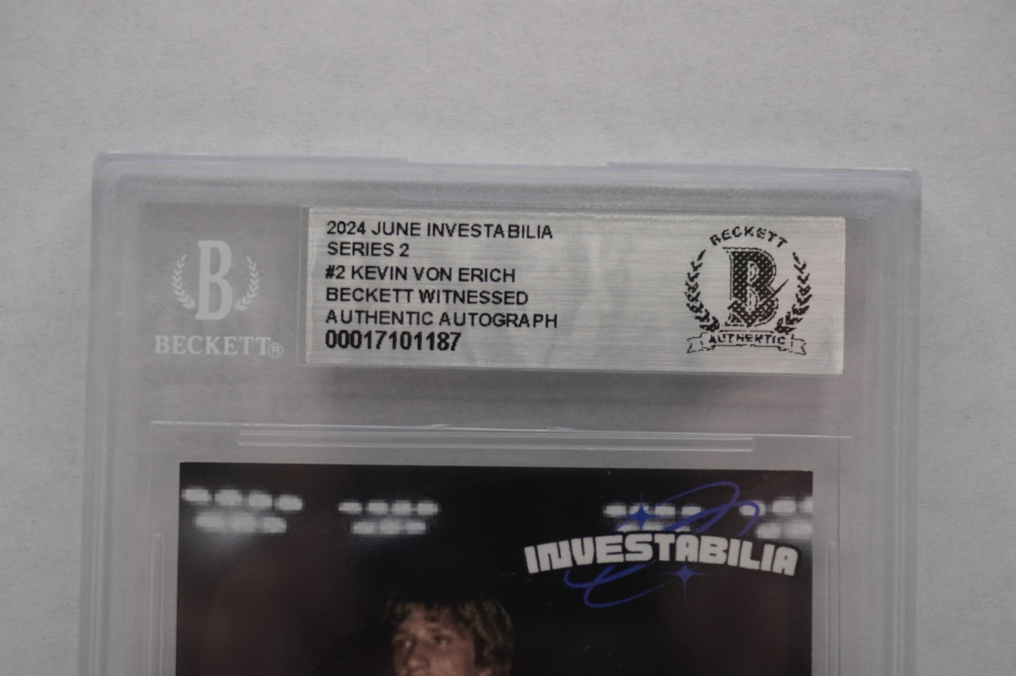 2024 JUNE INVESTABILIA SERIES 2 KEVIN VON ERICH #2 BGS AUTH. AUTO