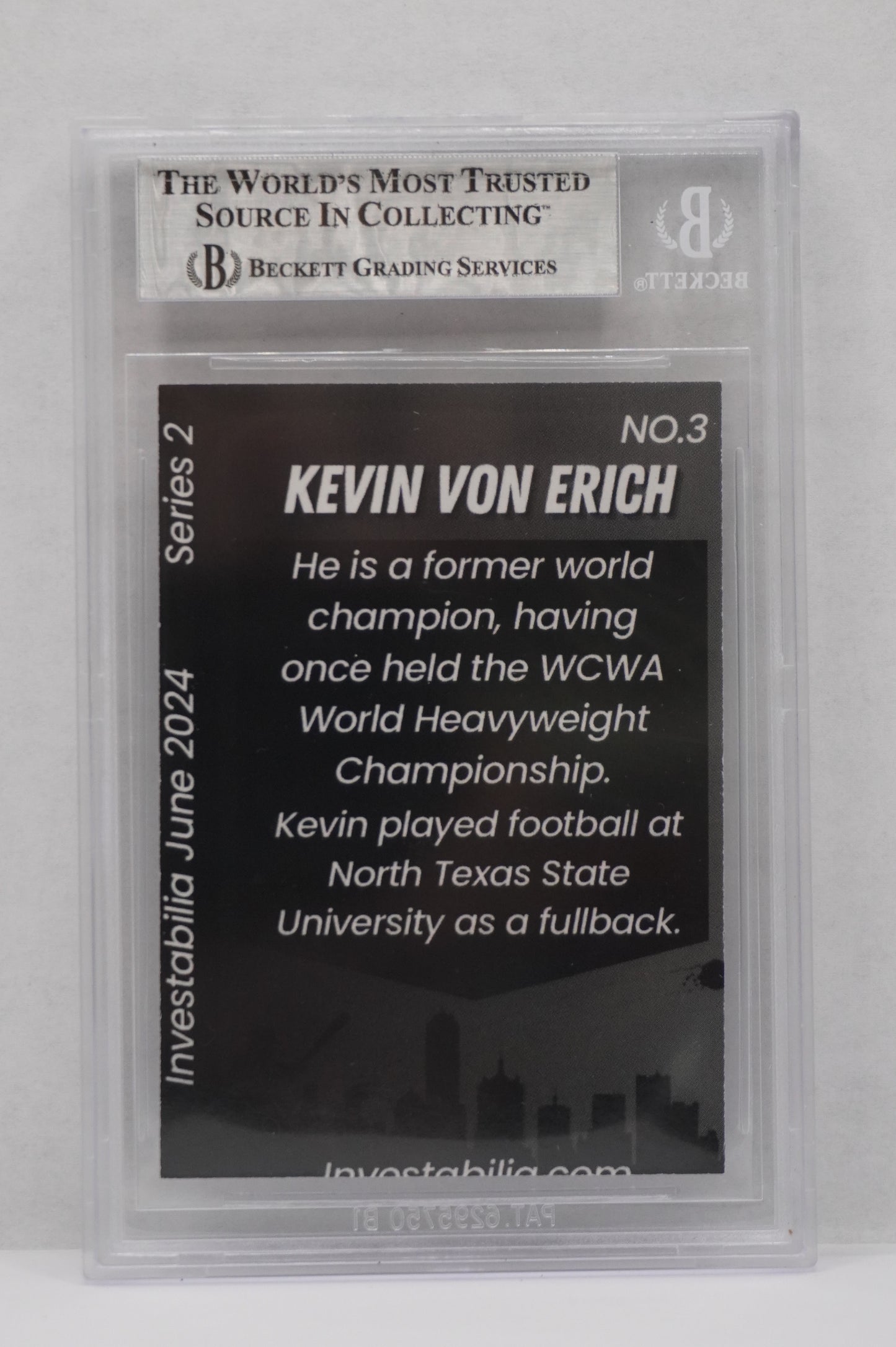 2024 JUNE INVESTABILIA SERIES 2 KEVIN VON ERICH #3 BGS AUTH. AUTO