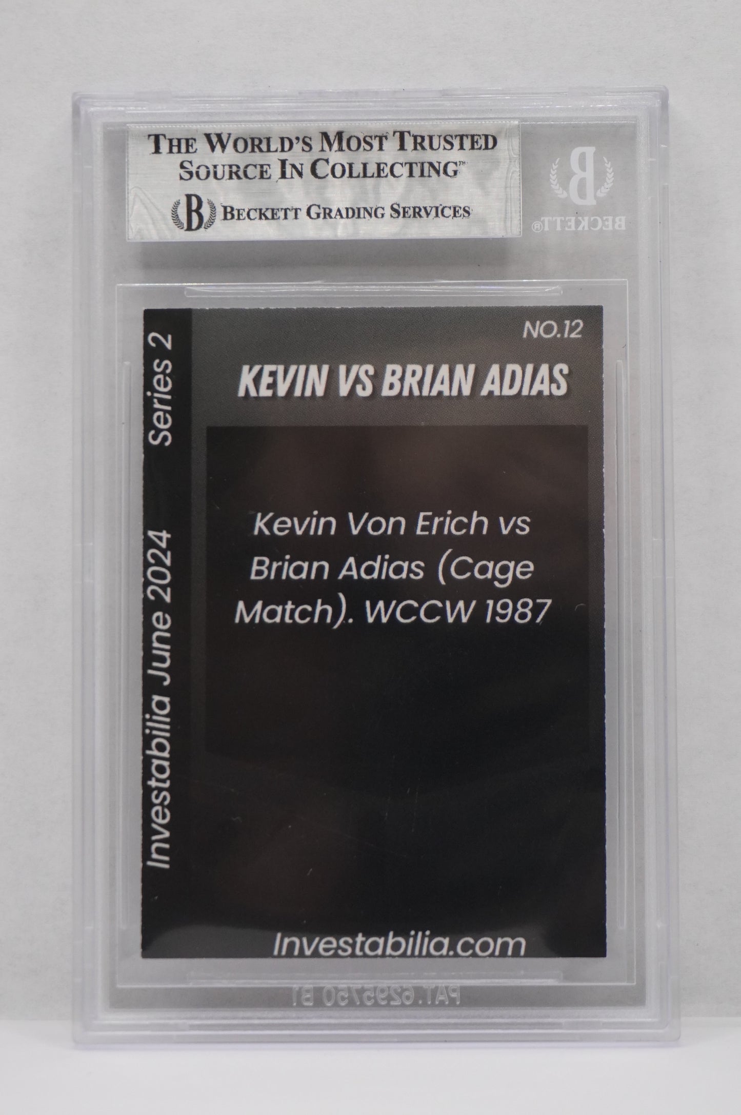 2024 JUNE INVESTABILIA SERIES 2 KEVIN VON ERICH #12 BGS AUTH. AUTO