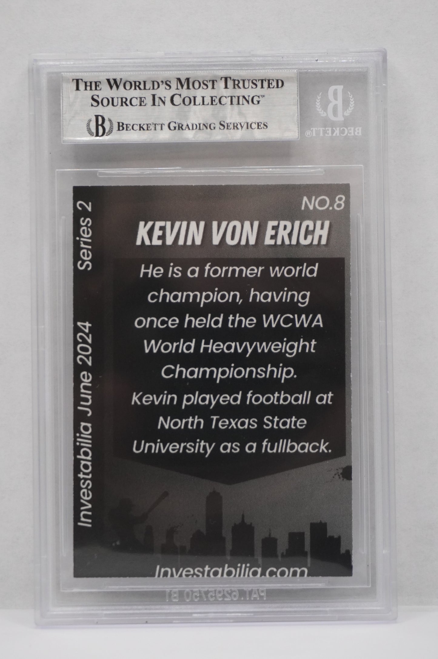 2024 JUNE INVESTABILIA SERIES 2 KEVIN VON ERICH #8 BGS AUTH. AUTO