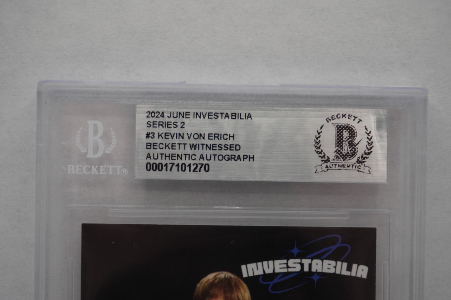 2024 JUNE INVESTABILIA SERIES 2 #3 KEVIN VON ERICH BAS AUTHENTIC AUTO