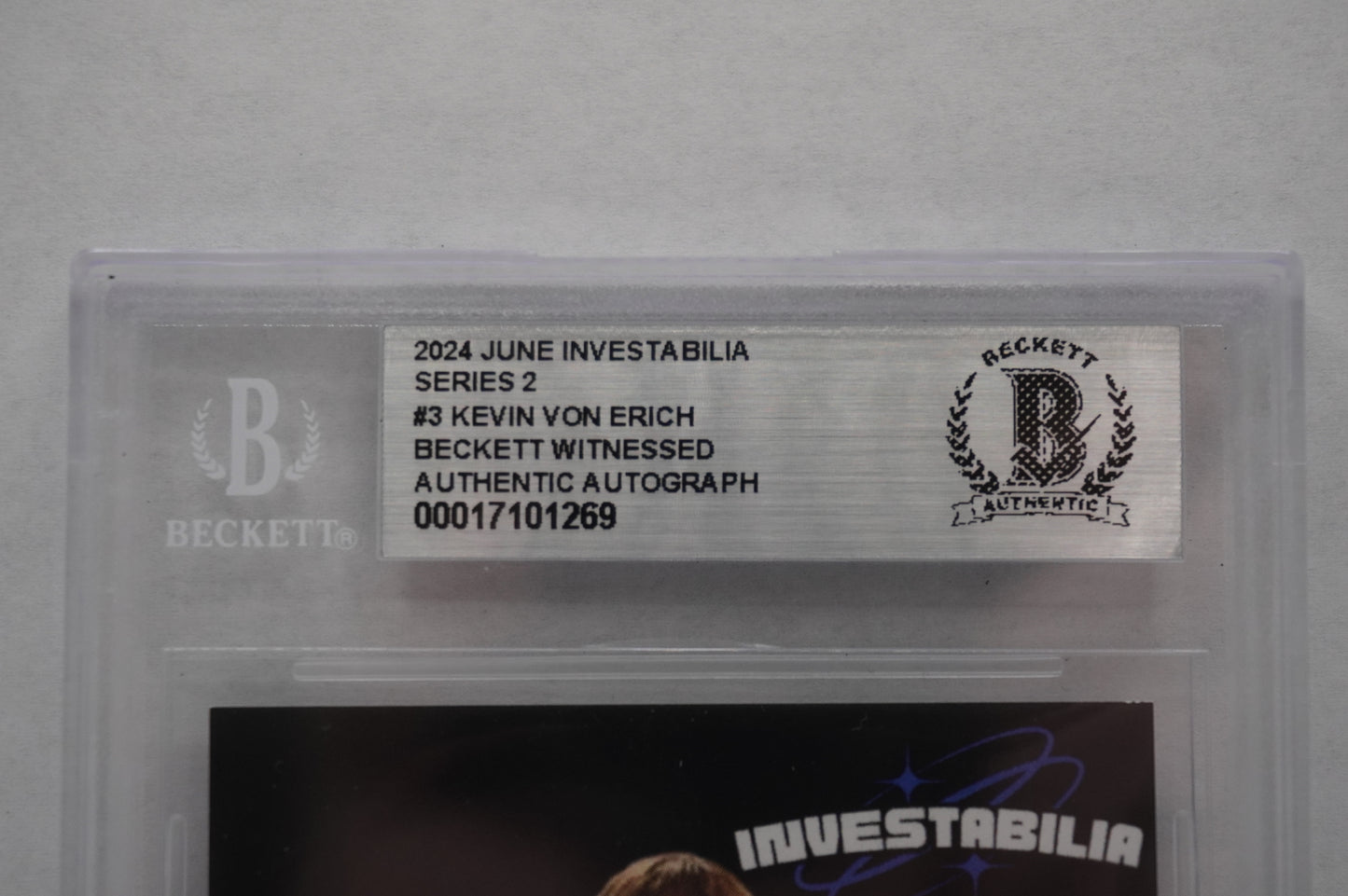 2024 JUNE INVESTABILIA SERIES 2 #3 KEVIN VON ERICH BAS AUTHENTIC AUTO