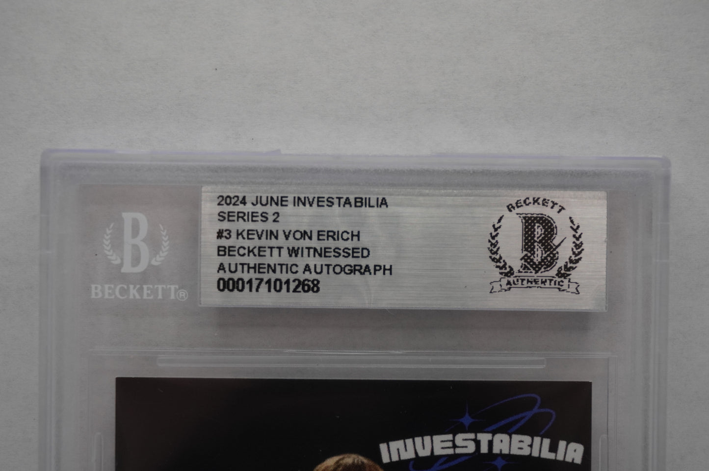 2024 JUNE INVESTABILIA SERIES 2 #3 KEVIN VON ERICH BAS AUTHENTIC AUTO