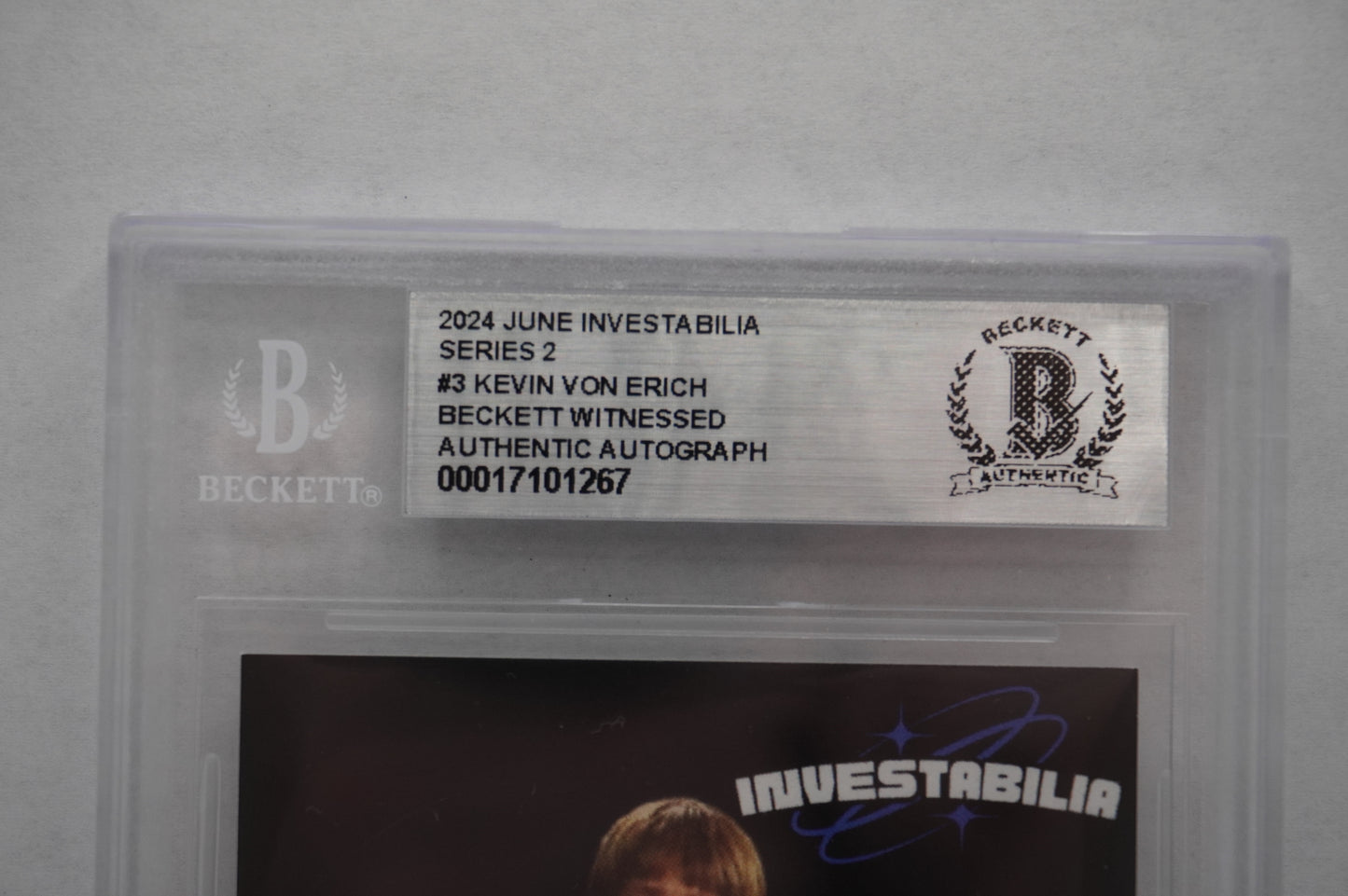 2024 JUNE INVESTABILIA SERIES 2 #3 KEVIN VON ERICH BAS AUTHENTIC AUTO