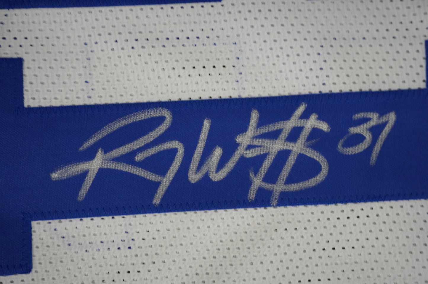 ROY WILLIAMS DALLAS COWBOYS SIGNED WHITE JERSEY BAS COA