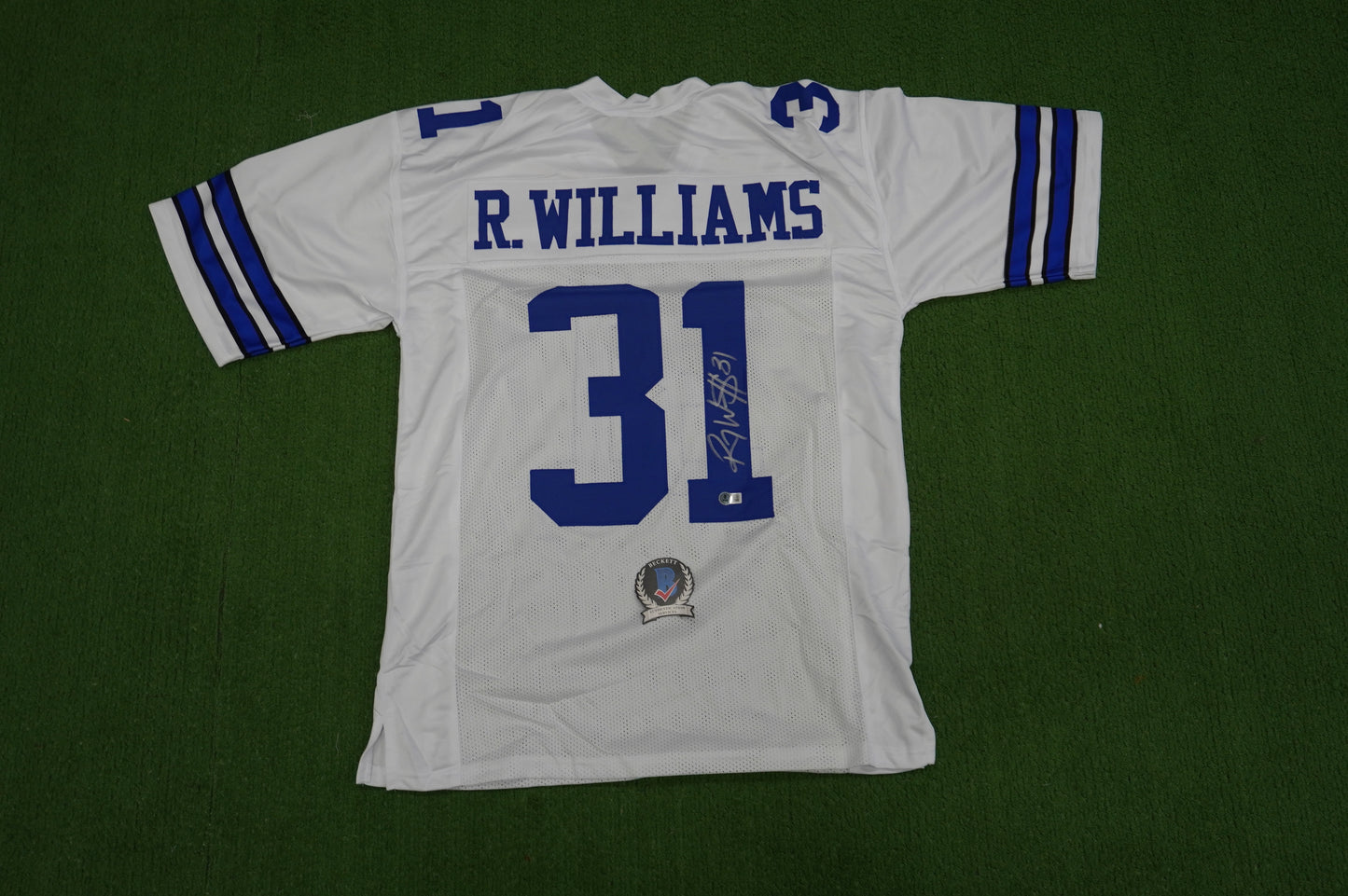ROY WILLIAMS DALLAS COWBOYS SIGNED WHITE JERSEY BAS COA