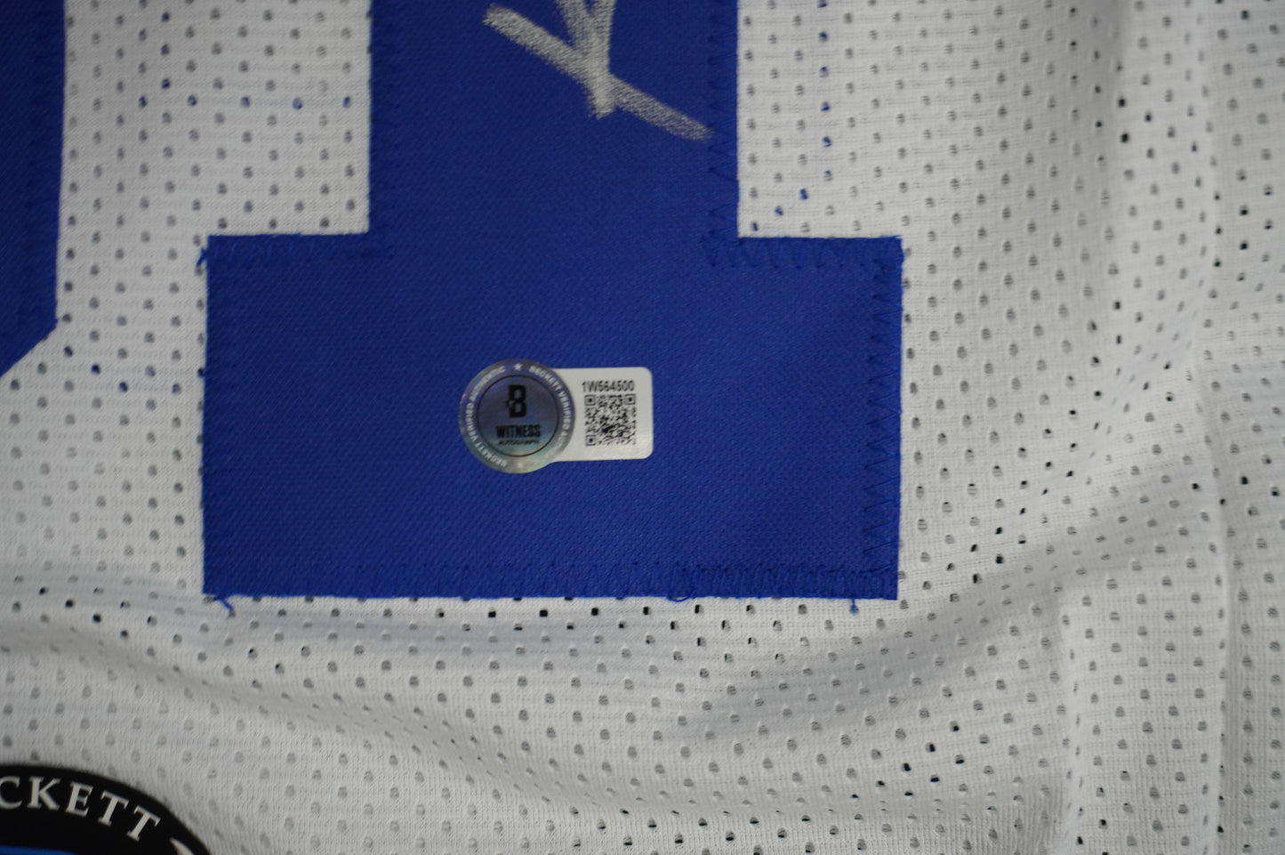 ROY WILLIAMS DALLAS COWBOYS SIGNED WHITE JERSEY BAS COA