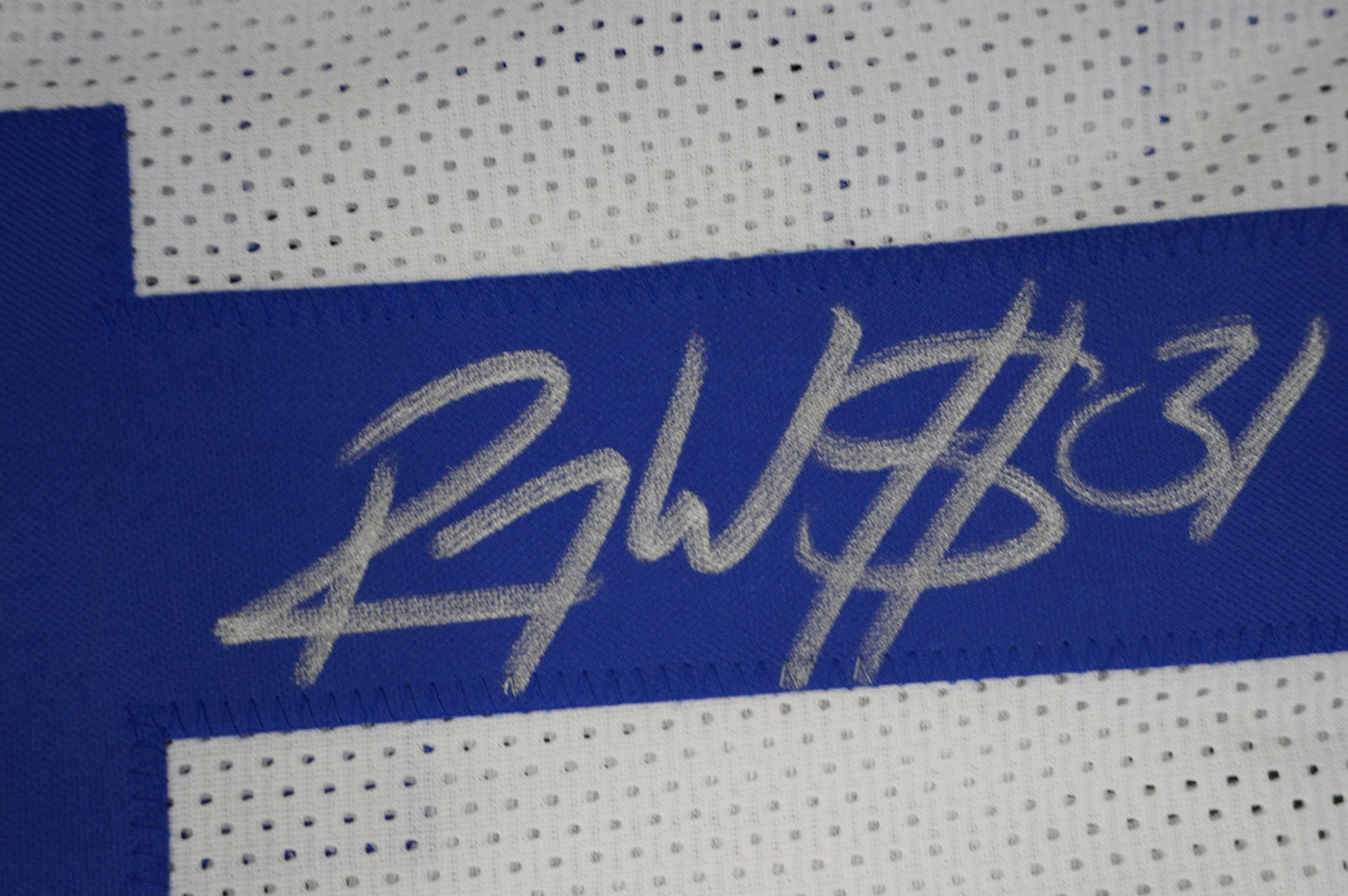 ROY WILLIAMS DALLAS COWBOYS SIGNED WHITE JERSEY BAS COA