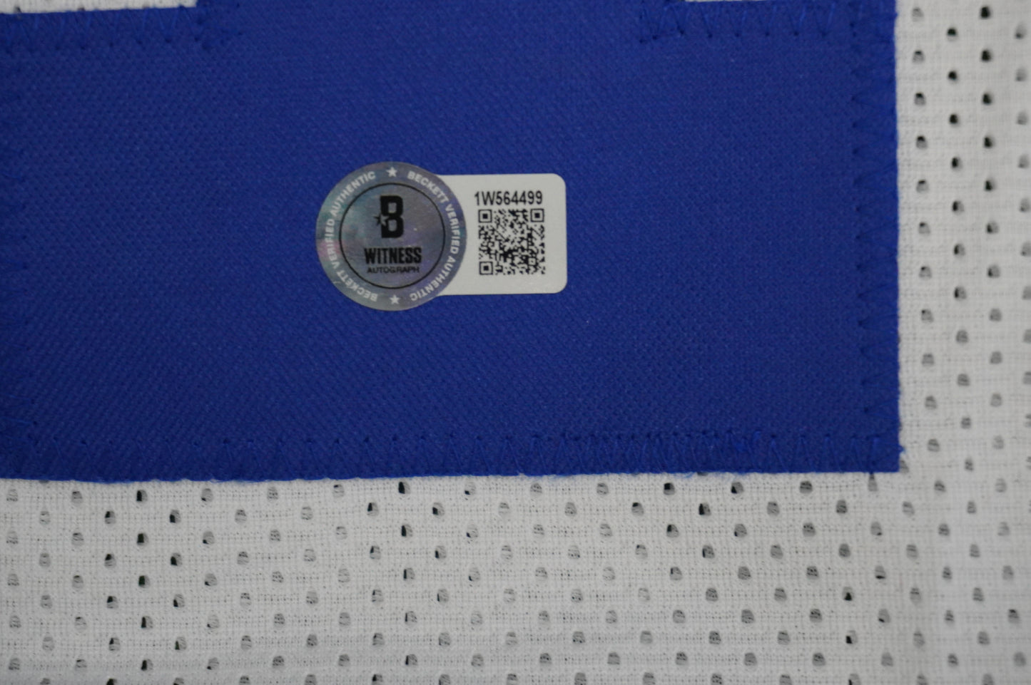 ROY WILLIAMS DALLAS COWBOYS SIGNED WHITE JERSEY BAS COA