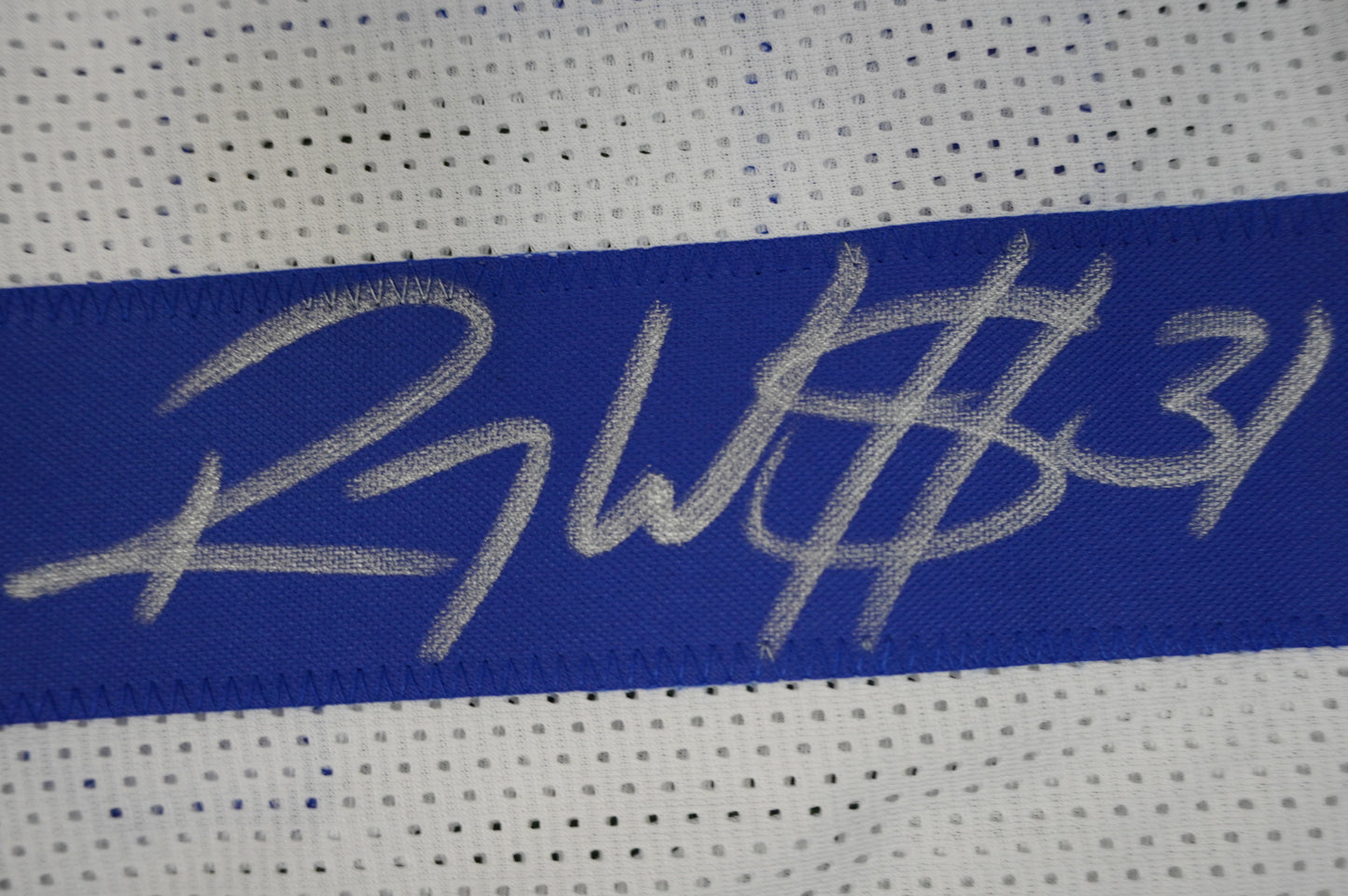 ROY WILLIAMS DALLAS COWBOYS SIGNED WHITE JERSEY BAS COA