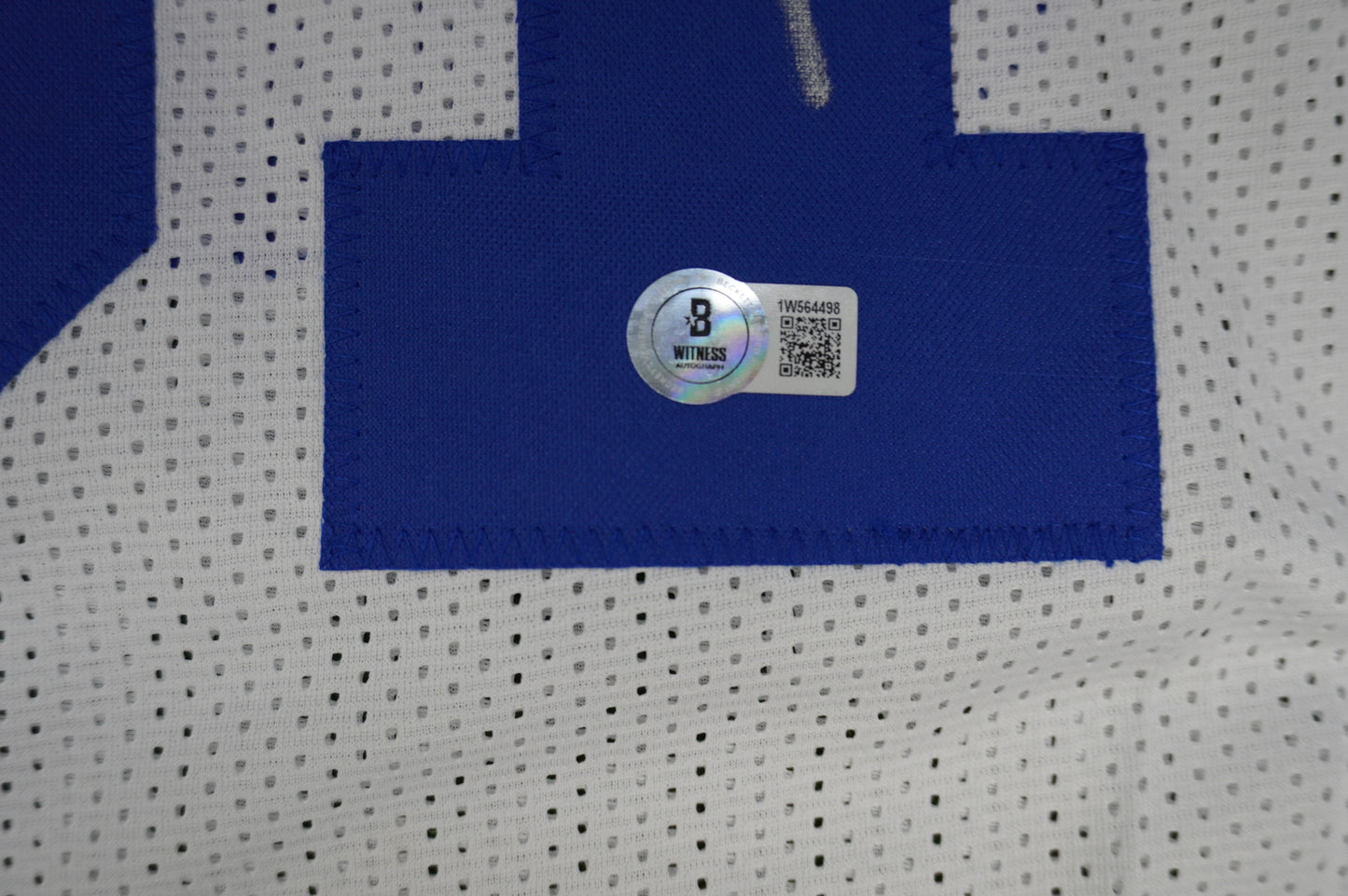 ROY WILLIAMS DALLAS COWBOYS SIGNED WHITE JERSEY BAS COA