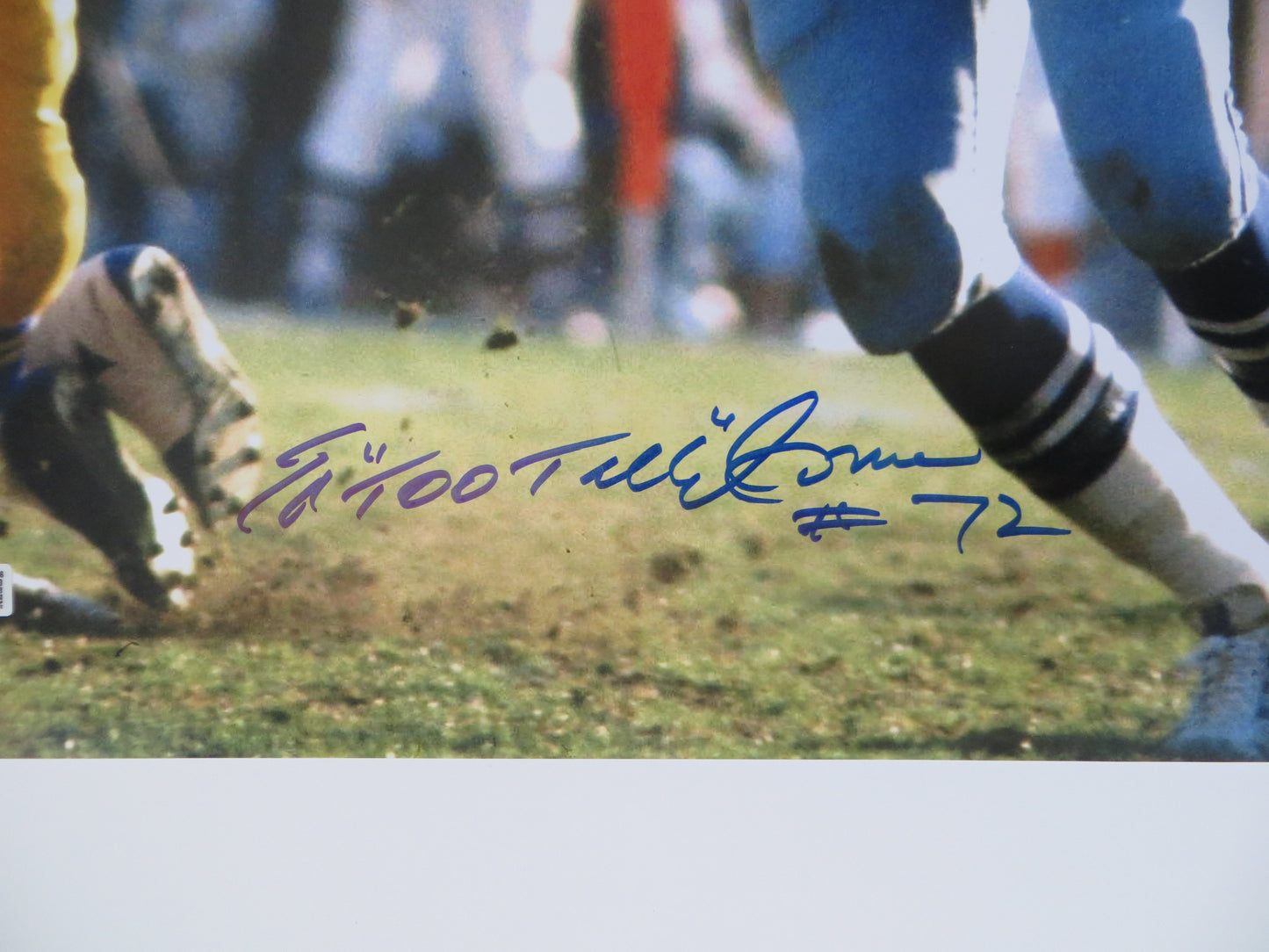 ED TOO TALL JONES DALLAS COWBOYS SIGNED 16X20 PHOTO BAS COA