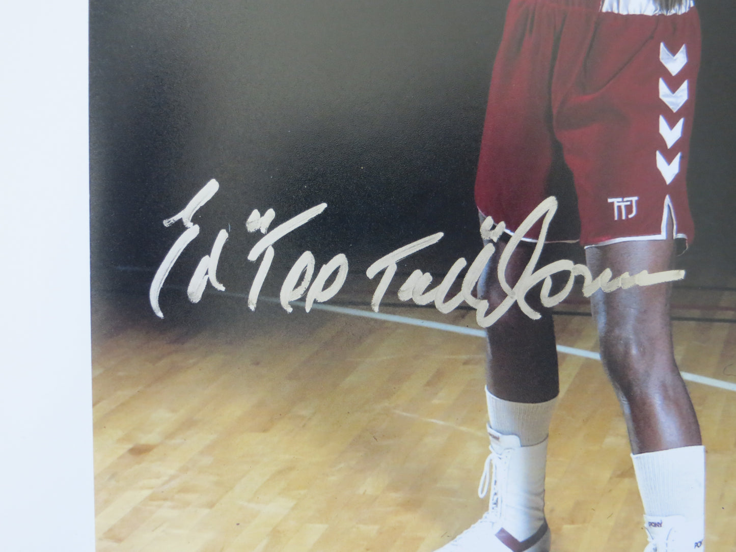 ED TOO TALL JONES SIGNED BOXING 8x10 BAS