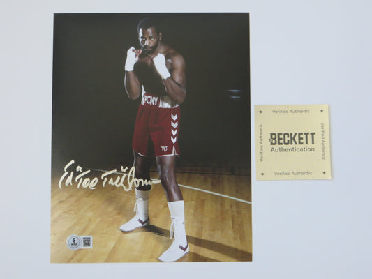 ED TOO TALL JONES SIGNED BOXING 8x10 BAS