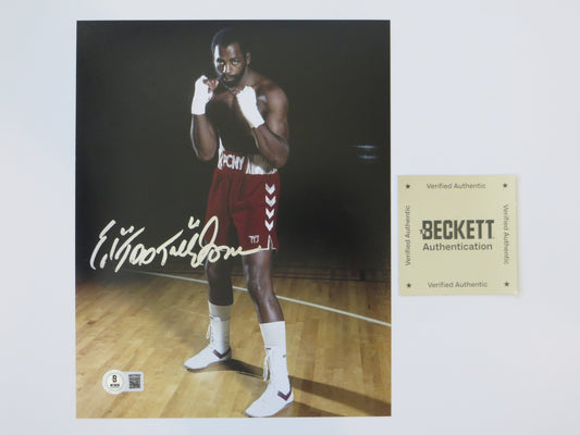 ED TOO TALL JONES SIGNED BOXING 8x10 BAS