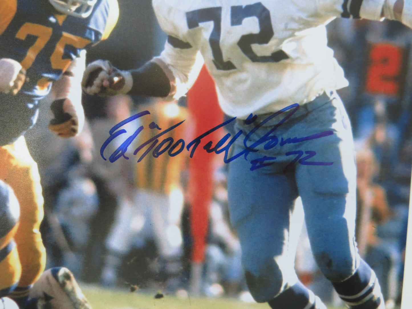 ED TOO TALL JONES SIGNED COWBOYS 8x10 BAS