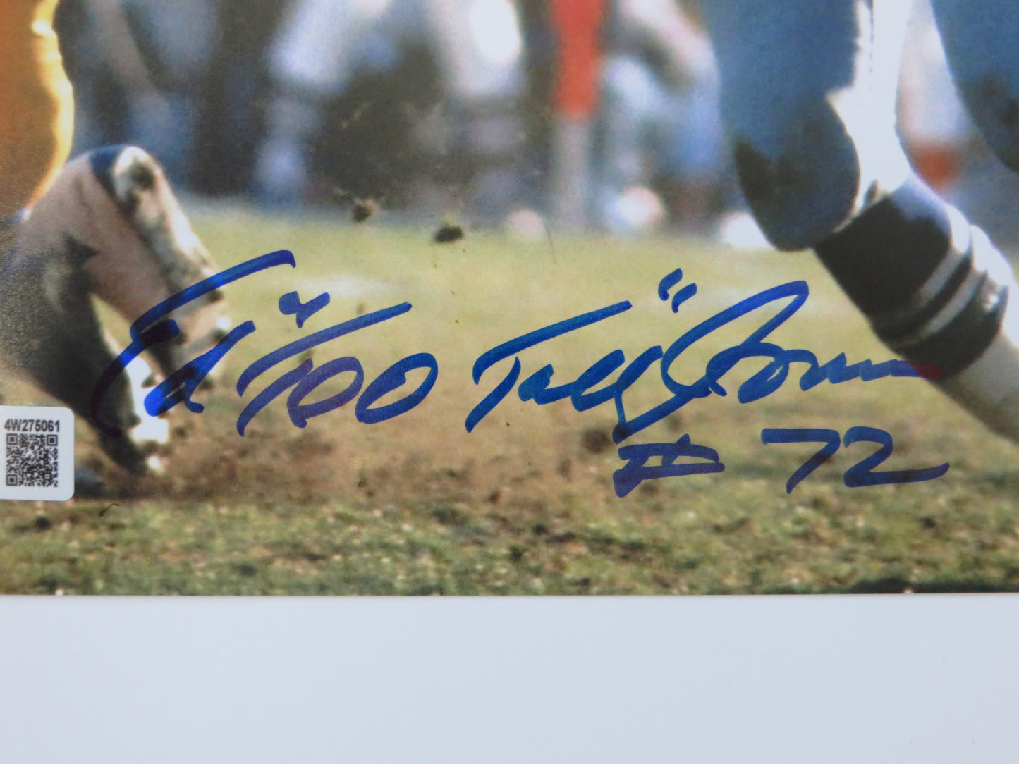 ED TOO TALL JONES SIGNED COWBOYS 8x10 BAS